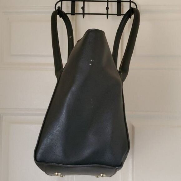 Charming Charlie Bag Shoulder Tote Handbag Black Vegan Leather WOMEN'S WOMAN'S - Picture 5 of 14